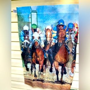 Horse Racing Flag NWOT
